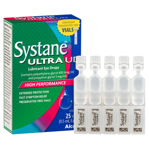 Systane Ultra UD Lubricant Eye Drops 25 x 0.5mL Vials