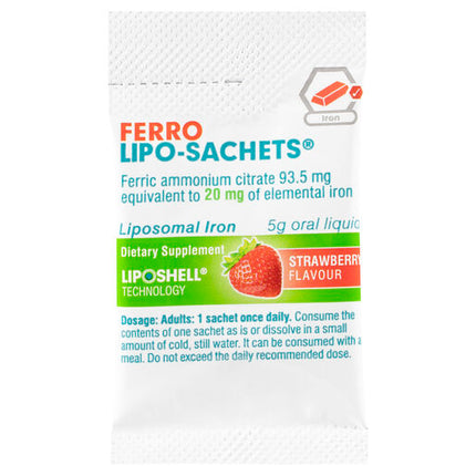 Lipo-Sachets Ferro Strawberry 5g 30 Sachets