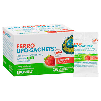 Lipo-Sachets Ferro Strawberry 5g 30 Sachets