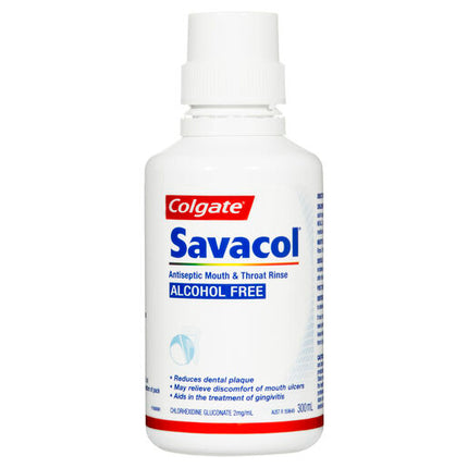 Colgate Savacol Alcohol Free Mouth Rinse 300ml