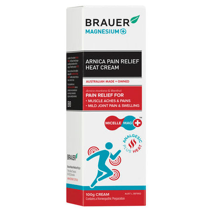 Brauer Magnesium+ Arnica Pain Relief Cream 100g