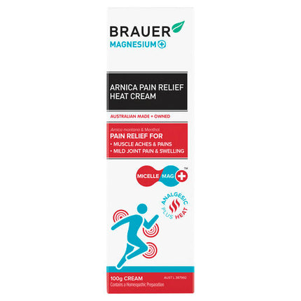 Brauer Magnesium+ Arnica Pain Relief Cream 100g