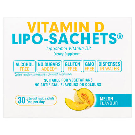 Lipo-Sachets Vitamin D Melon 5g 30 Sachets