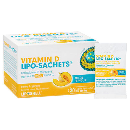Lipo-Sachets Vitamin D Melon 5g 30 Sachets