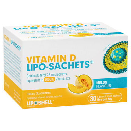 Lipo-Sachets Vitamin D Melon 5g 30 Sachets