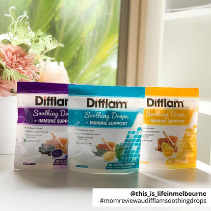 Difflam Soothing Drops + Immune Support Eucalyptus Menthol 20 Drops