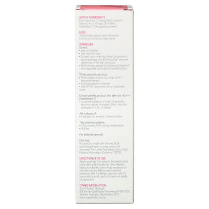 John Plunkett's Superfade Face Cream 40ml