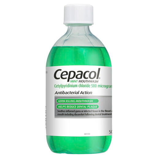 Cepacol Antibacterial Mint Mouthwash 500ml