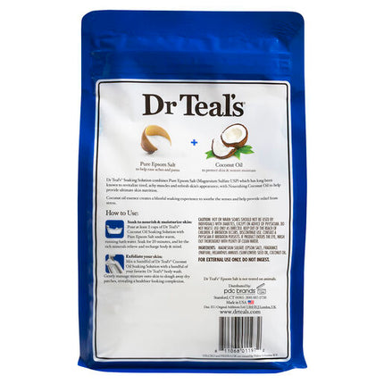 Dr Teal's Pure Epsom Salt with Coconut Oil 1.36kg