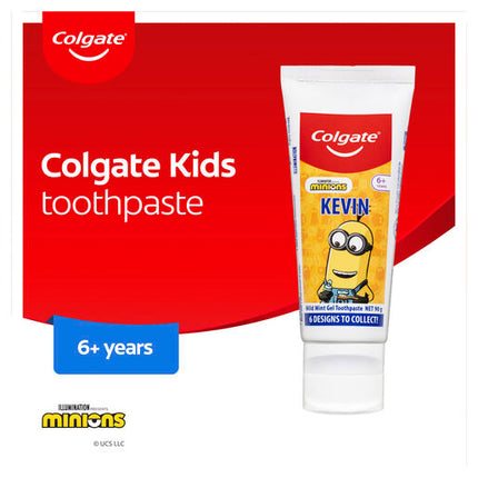 Colgate Kids Minions Toothpaste 6+ Years Mild Mint Gel 90g