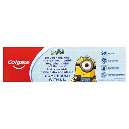 Colgate Kids Minions Toothpaste 6+ Years Mild Mint Gel 90g