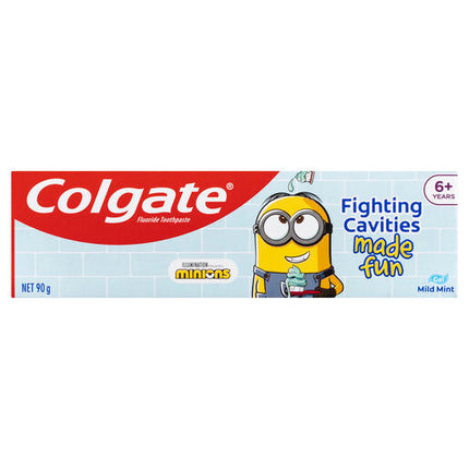 Colgate Kids Minions Toothpaste 6+ Years Mild Mint Gel 90g