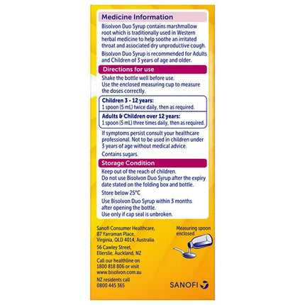 Bisolvon Duo Syrup 100mL