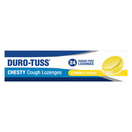DURO-TUSS Chesty Cough Lozenges Lemon 24 Pack