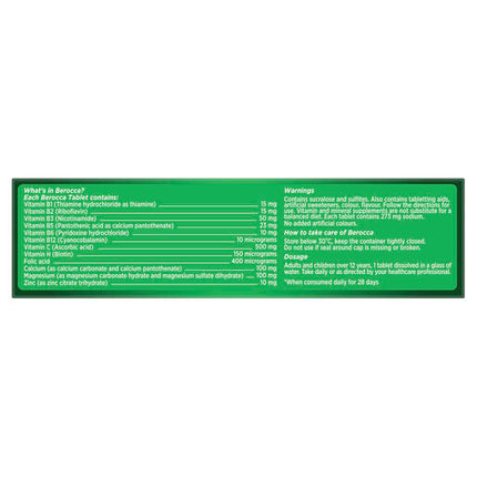 Berocca Energy Mango & Orange Effervescent Tablets 15 Pack