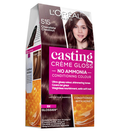 L'Oreal Casting Creme Gloss Semi-Permanent Hair Colour 515 Iced Chocolate