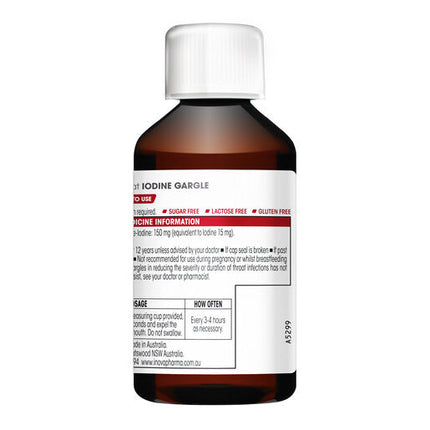 Difflam Ready to Use Sore Throat Gargle with Iodine 200mL