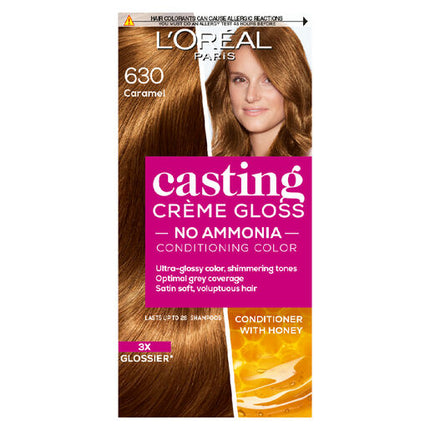 L'Oreal Casting Creme Gloss Semi-Permanent Hair Colour 630 Caramel