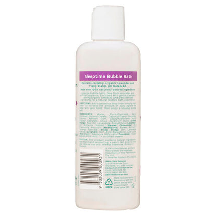 Gaia Natural Baby Bubble Bath Sleeptime 250ml