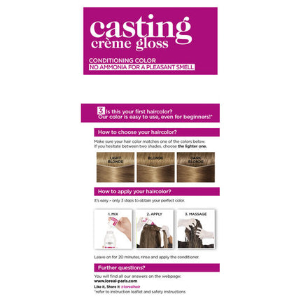 L'Oreal Casting Creme Gloss Semi-Permanent Hair Colour 700 Blonde
