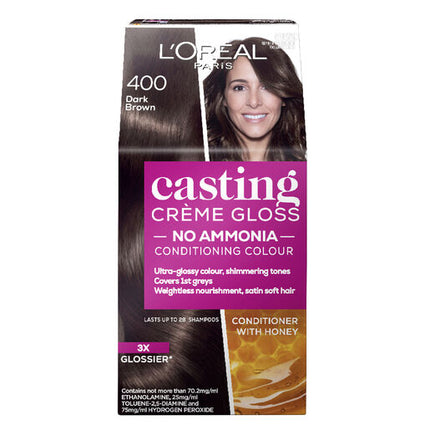 L'Oreal Casting Creme Gloss Semi-Permanent Hair Colour 400 Brown