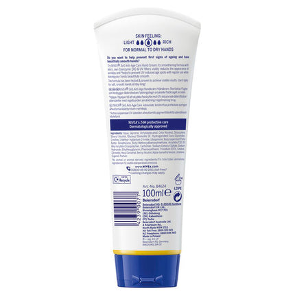 Nivea Q10 3-in-1 Anti-age Hand Cream with UV Filters 100ml