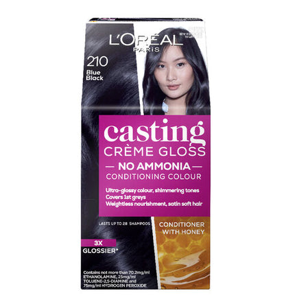 L'Oreal Casting Creme Gloss Semi-Permanent Hair Colour 210 Blue Black