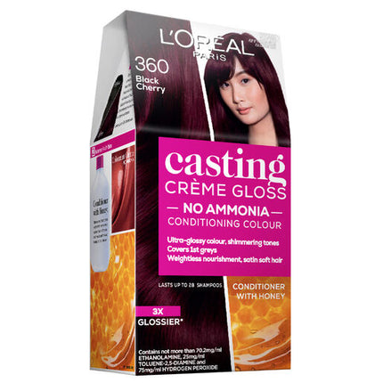 L'Oreal Casting Creme Gloss Semi-Permanent Hair Colour 360 Black Cherry