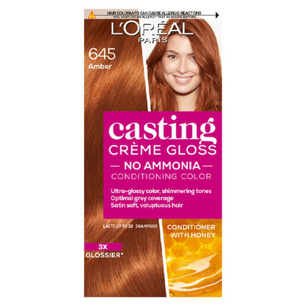 L'Oreal Casting Creme Gloss Semi-Permanent Hair Colour 645 Amber