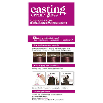 L'Oreal Casting Creme Gloss Semi-Permanent Hair Colour 426 Auburn