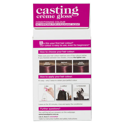 L'Oreal Casting Creme Gloss Semi-Permanent Hair Colour 426 Auburn