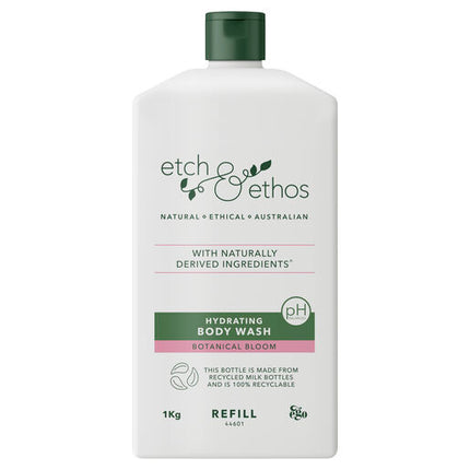 Etch & Ethos Hydrating Botanical Bloom Body Wash 1kg Refill