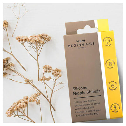 New Beginnings Silicone Nipple Shields 2 Pack