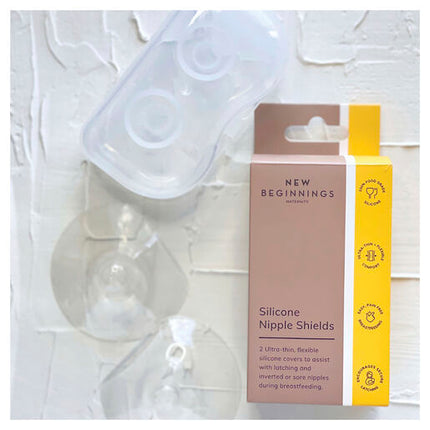 New Beginnings Silicone Nipple Shields 2 Pack