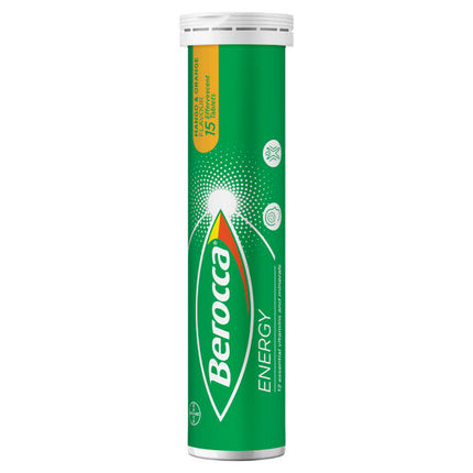 Berocca Energy Mango & Orange Effervescent Tablets 15 Pack