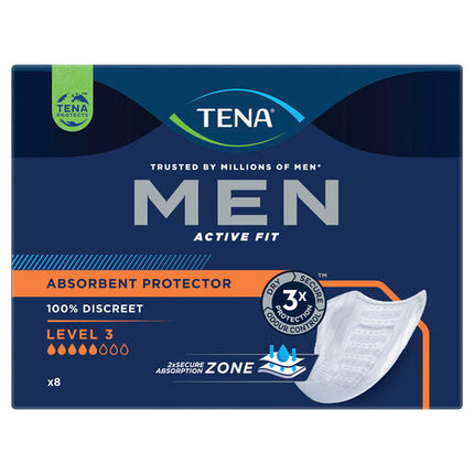 Tena Men Absorbent Protector Level 3 Super 8 Pack