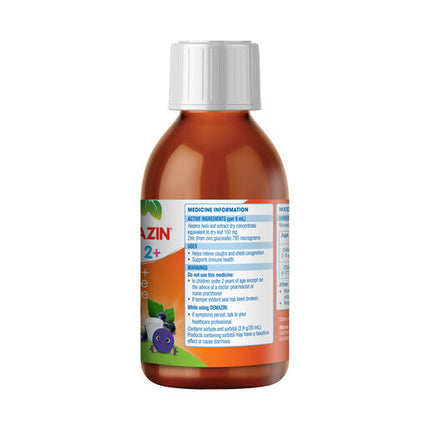 Demazin Kids 2+ Cough + Immune Defence Syrup Natural Berry Flavour 200mL