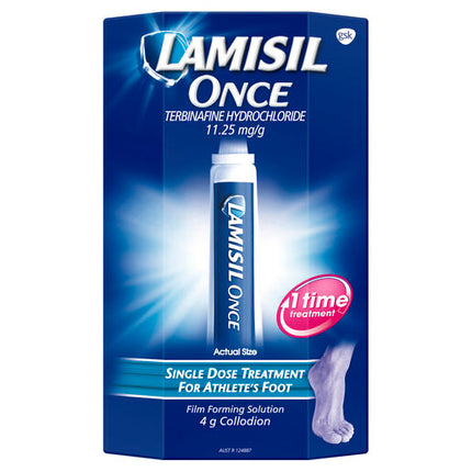 Lamisil Once Film Forming Solution, For Athlete's Foot, 4g