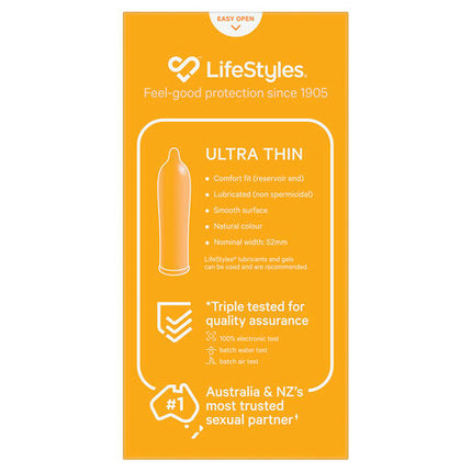 Lifestyles Ultra Thin Condoms 10 Pack