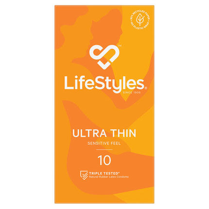 Lifestyles Ultra Thin Condoms 10 Pack