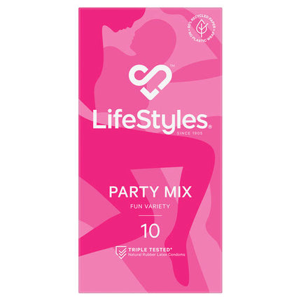 Lifestyles Party Mix Condoms 10 Pack
