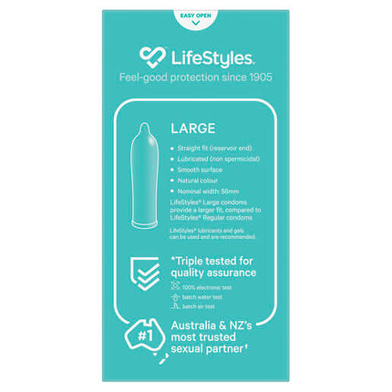 Lifestyles Large Condoms 10 Pack