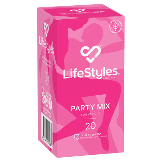 Lifestyles Party Mix Condoms 20 Pack