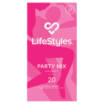 Lifestyles Party Mix Condoms 20 Pack