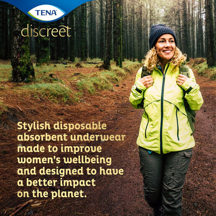 Tena Women's Pants Noir Low Waist Large 9 Pack