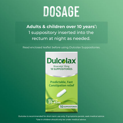 Dulcolax Suppositories 10 Pack