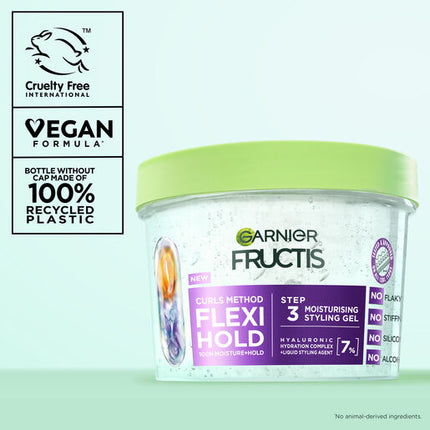 Garnier Fructis Curls Method Flexi Hold Moisturising Styling Gel 370ml
