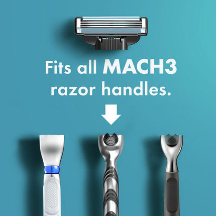 Gillette Mach 3+ Replacement Razor Blades 4 Pack