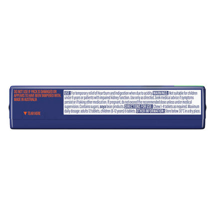 Quick-Eze Chewy Peppermint Stick Pack 8 Tablets