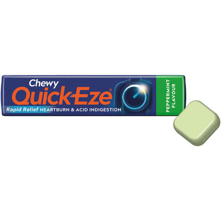 Quick-Eze Chewy Peppermint Stick Pack 8 Tablets